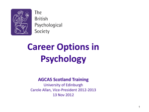 Career Options in Psychology