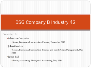 Company B Industry 42 presentation
