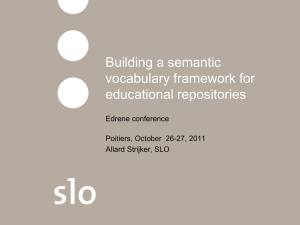 Building a semantic vocabulary framework for