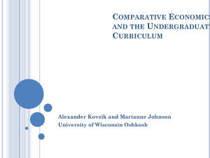 A new approach to comparative economic systems