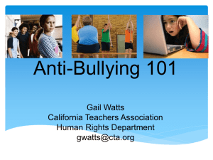 Anti- Bullying 101