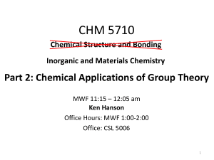 CHM xxxx: Part 2 - Department of Chemistry