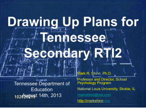 Drawing Up Plans – PowerPoint - Tennessee State Personnel