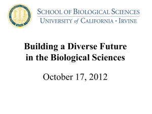 Building a Diverse Future for the Biological Sciences