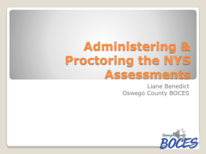 Administering & Proctoring the NYS Assessments