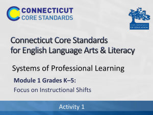 Presentation - Connecticut Core Standards
