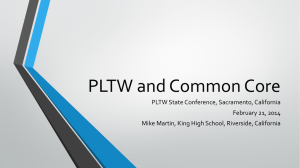 PLTW and Common Core