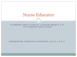 File - Nurse Educator Portfolio: Darlene J. LoPresto