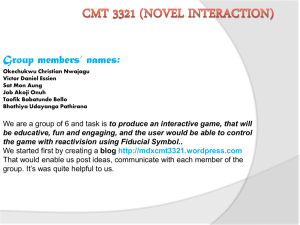 Cmt 3321 (Novel Interaction)