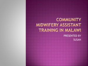 The Community Midwife Assistant Programme