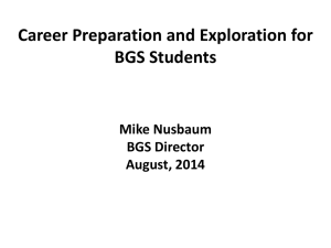 Dr. Nusbaum`s Career Information Slides from Convocation