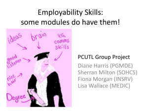 Employability skills - Student Experience & Academic Standards