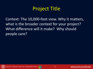 PPT Template - Atkinson Center for a Sustainable Future