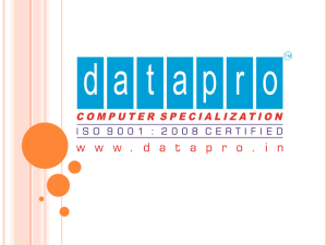 Datapro Presentation