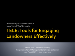 Tools for Engaging Landowners Effectively