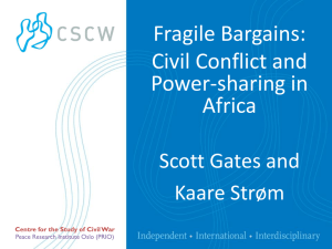 Fragile Bargains: Civil Conflict and Power