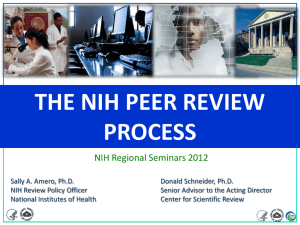 NIH Peer Review Process