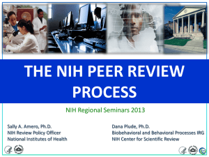 NIH Peer Review Process - Johns Hopkins Medicine