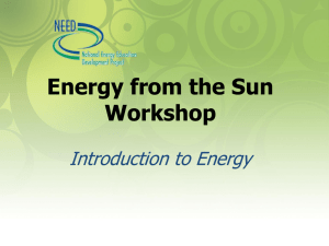 Introduction to Energy Powerpoint