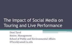 The Impact of Social Media on Touring and Live Performance