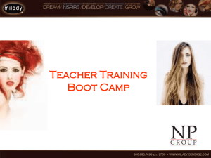 NP Cosmetics: Teacher Training boot camp