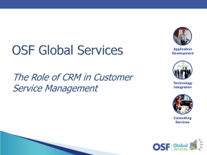 Role of CRM in Integrated Service Management