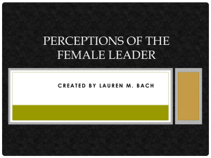 Perceptions of the Female Leader