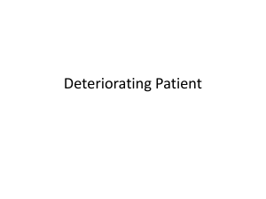 Deteriorating patient simulation.
