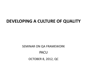 Culture of Quality