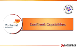 Confirmit Capabilities_Datamatics_29Aug2013
