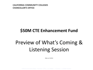 CTE Enhancement Funds PPT