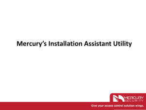 Mercury`s Installation Assistant Utility