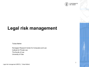 Legal risk management