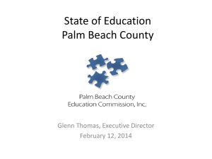 State of Education 2013: Palm Beach County