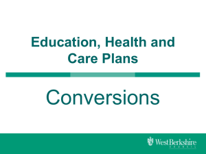Education, Health and Care Plan