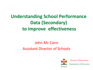 Understanding School Performance Data (Secondary)