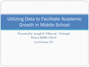 Utilizing Data to Facilitate Academic Growth in Middle School