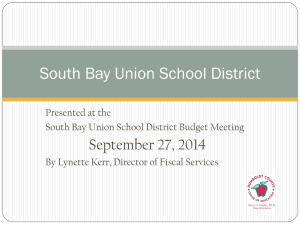 Lynette Kerr - SBUSD.. - South Bay Elementary School