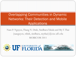 Overlapping Communities in Dynamic Networks: Their