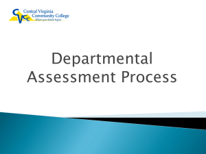 What is Departmental Assessment - Central Virginia Community