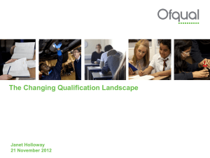 Janet Holloway, OFQUAL