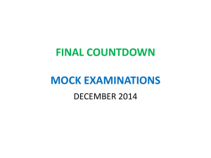 final countdown mock examinations