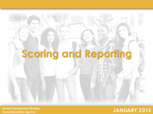 Scoring and Reporting
