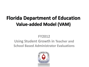 VAM Presentation - updated 11/20/12