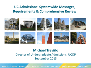 The Application Process - University of California