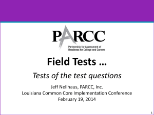 Field Tests - Louisiana Association of Principals