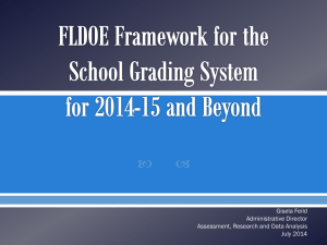 2014-15 School Grades Framework