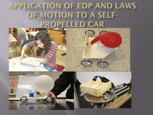 Application of EDP and Laws of motion to a self