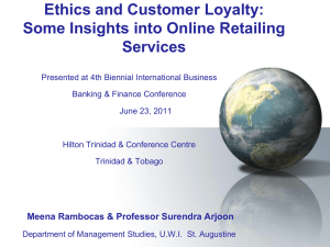 Ethics and Customer Loyalty