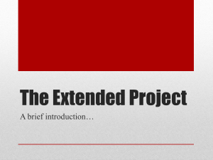 The Extended Project